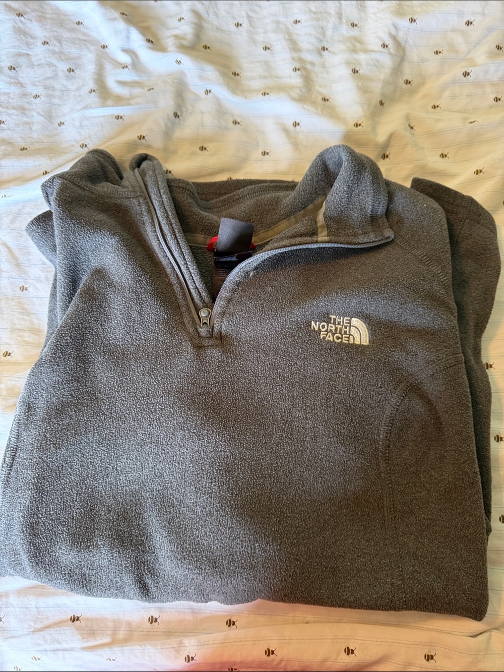 The North Face Gray Women's Quarter-Zip Fleece Pullover